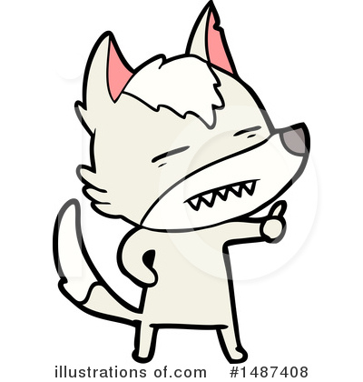 Royalty-Free (RF) Wolf Clipart Illustration by lineartestpilot - Stock Sample #1487408