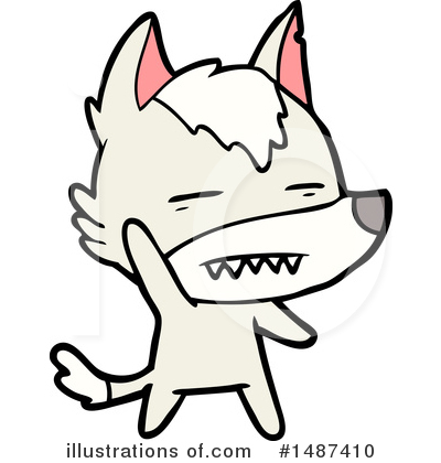 Royalty-Free (RF) Wolf Clipart Illustration by lineartestpilot - Stock Sample #1487410