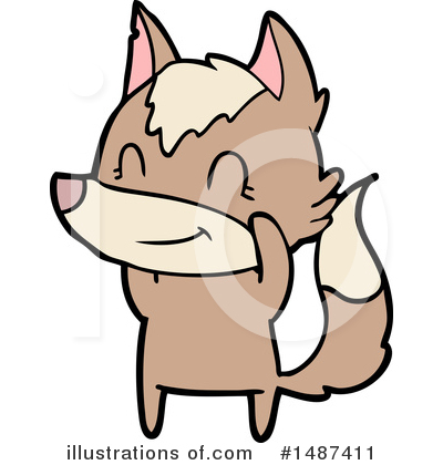 Royalty-Free (RF) Wolf Clipart Illustration by lineartestpilot - Stock Sample #1487411