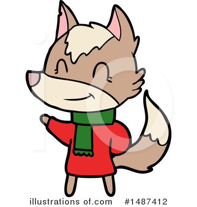 Royalty-Free (RF) Wolf Clipart Illustration by lineartestpilot - Stock Sample #1487412