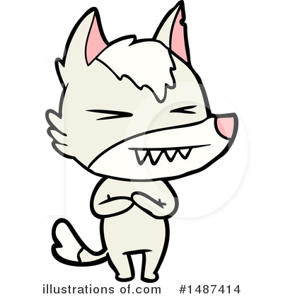 Royalty-Free (RF) Wolf Clipart Illustration by lineartestpilot - Stock Sample #1487414