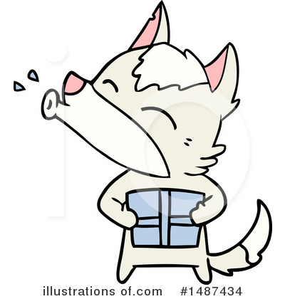 Royalty-Free (RF) Wolf Clipart Illustration by lineartestpilot - Stock Sample #1487434