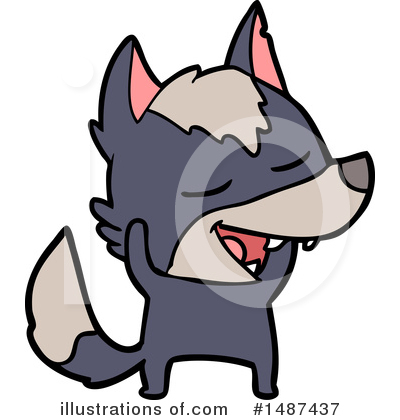 Royalty-Free (RF) Wolf Clipart Illustration by lineartestpilot - Stock Sample #1487437