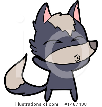 Royalty-Free (RF) Wolf Clipart Illustration by lineartestpilot - Stock Sample #1487438