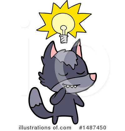 Royalty-Free (RF) Wolf Clipart Illustration by lineartestpilot - Stock Sample #1487450