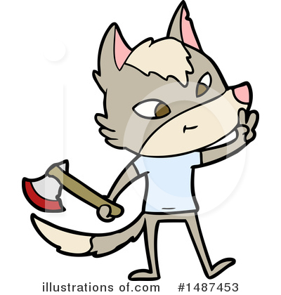 Royalty-Free (RF) Wolf Clipart Illustration by lineartestpilot - Stock Sample #1487453