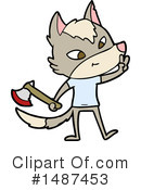 Wolf Clipart #1487453 by lineartestpilot