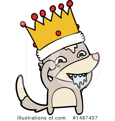 Royalty-Free (RF) Wolf Clipart Illustration by lineartestpilot - Stock Sample #1487457