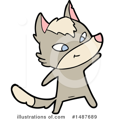 Royalty-Free (RF) Wolf Clipart Illustration by lineartestpilot - Stock Sample #1487689