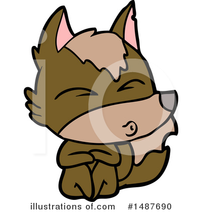 Royalty-Free (RF) Wolf Clipart Illustration by lineartestpilot - Stock Sample #1487690