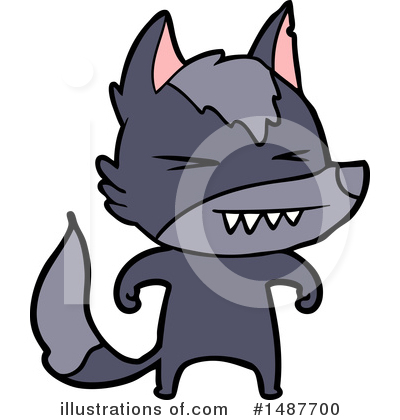 Royalty-Free (RF) Wolf Clipart Illustration by lineartestpilot - Stock Sample #1487700