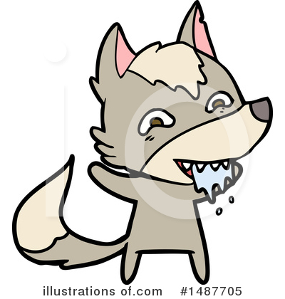 Royalty-Free (RF) Wolf Clipart Illustration by lineartestpilot - Stock Sample #1487705