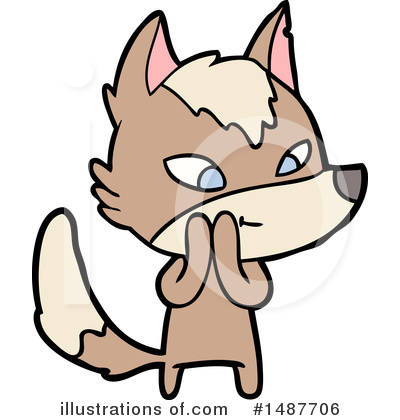 Royalty-Free (RF) Wolf Clipart Illustration by lineartestpilot - Stock Sample #1487706