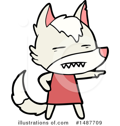 Royalty-Free (RF) Wolf Clipart Illustration by lineartestpilot - Stock Sample #1487709