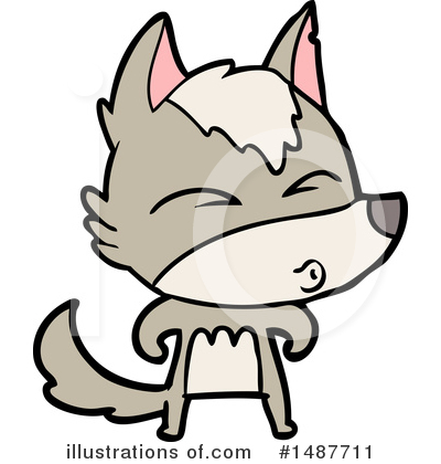 Royalty-Free (RF) Wolf Clipart Illustration by lineartestpilot - Stock Sample #1487711