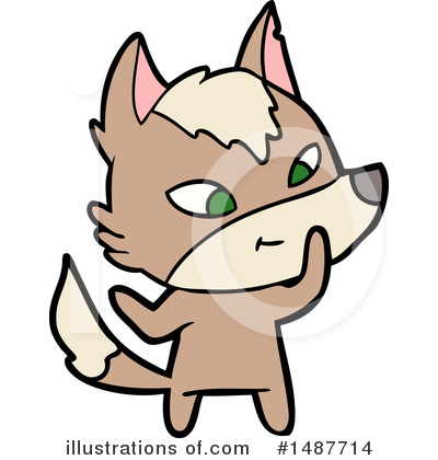 Royalty-Free (RF) Wolf Clipart Illustration by lineartestpilot - Stock Sample #1487714