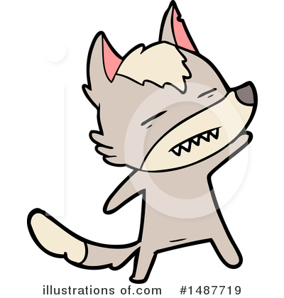 Royalty-Free (RF) Wolf Clipart Illustration by lineartestpilot - Stock Sample #1487719