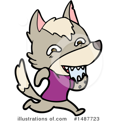 Royalty-Free (RF) Wolf Clipart Illustration by lineartestpilot - Stock Sample #1487723