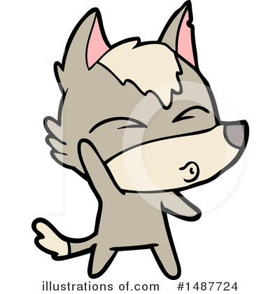 Royalty-Free (RF) Wolf Clipart Illustration by lineartestpilot - Stock Sample #1487724
