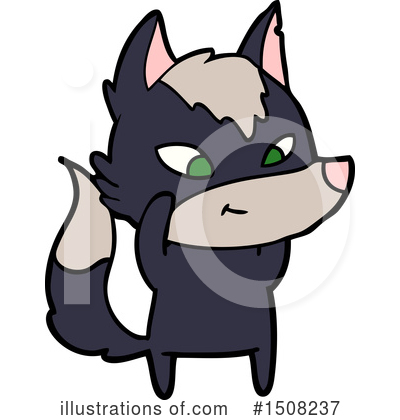 Royalty-Free (RF) Wolf Clipart Illustration by lineartestpilot - Stock Sample #1508237