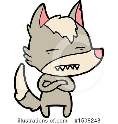 Royalty-Free (RF) Wolf Clipart Illustration by lineartestpilot - Stock Sample #1508248