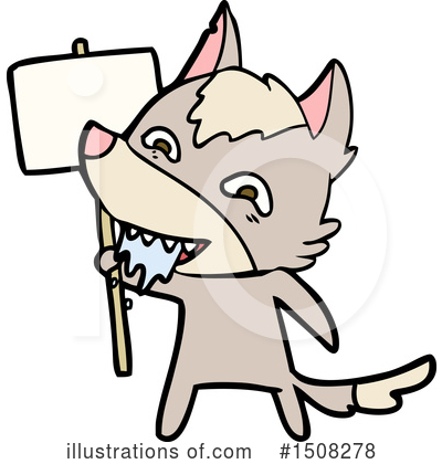 Royalty-Free (RF) Wolf Clipart Illustration by lineartestpilot - Stock Sample #1508278