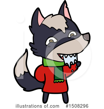 Royalty-Free (RF) Wolf Clipart Illustration by lineartestpilot - Stock Sample #1508296