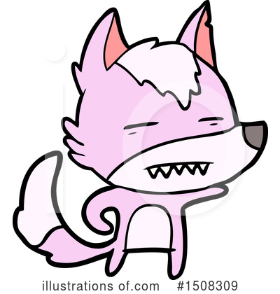 Royalty-Free (RF) Wolf Clipart Illustration by lineartestpilot - Stock Sample #1508309