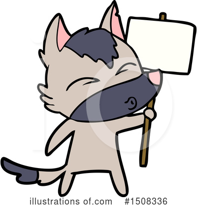 Royalty-Free (RF) Wolf Clipart Illustration by lineartestpilot - Stock Sample #1508336