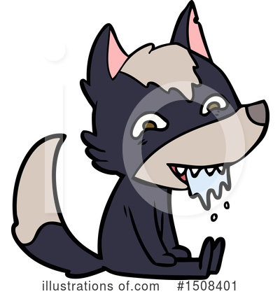 Royalty-Free (RF) Wolf Clipart Illustration by lineartestpilot - Stock Sample #1508401