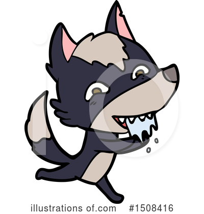 Royalty-Free (RF) Wolf Clipart Illustration by lineartestpilot - Stock Sample #1508416