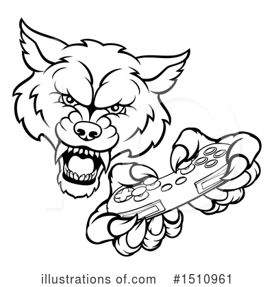 Royalty-Free (RF) Wolf Clipart Illustration by AtStockIllustration - Stock Sample #1510961
