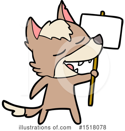 Royalty-Free (RF) Wolf Clipart Illustration by lineartestpilot - Stock Sample #1518078