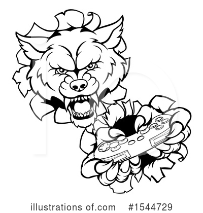 Royalty-Free (RF) Wolf Clipart Illustration by AtStockIllustration - Stock Sample #1544729