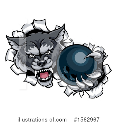 Royalty-Free (RF) Wolf Clipart Illustration by AtStockIllustration - Stock Sample #1562967