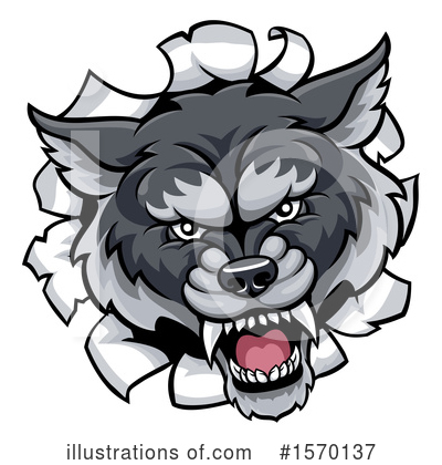 Royalty-Free (RF) Wolf Clipart Illustration by AtStockIllustration - Stock Sample #1570137