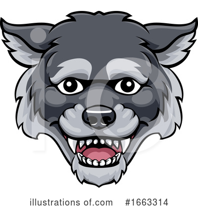 Wolf Clipart #1663314 by AtStockIllustration