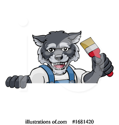 Royalty-Free (RF) Wolf Clipart Illustration by AtStockIllustration - Stock Sample #1681420