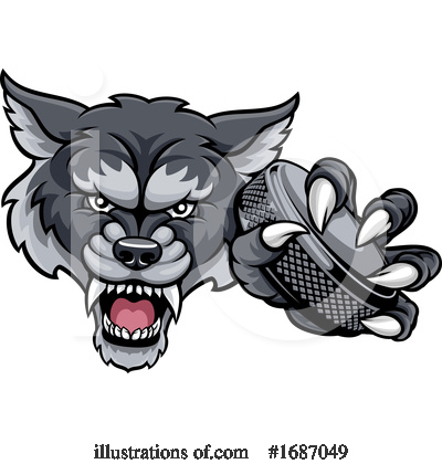 Royalty-Free (RF) Wolf Clipart Illustration by AtStockIllustration - Stock Sample #1687049