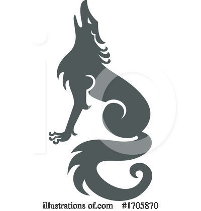 Royalty-Free (RF) Wolf Clipart Illustration by patrimonio - Stock Sample #1705870