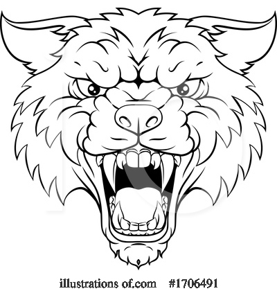 Royalty-Free (RF) Wolf Clipart Illustration by AtStockIllustration - Stock Sample #1706491