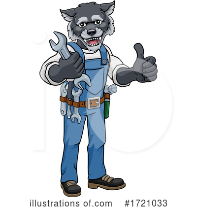 Royalty-Free (RF) Wolf Clipart Illustration by AtStockIllustration - Stock Sample #1721033