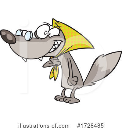Wolf Clipart #1728485 by toonaday