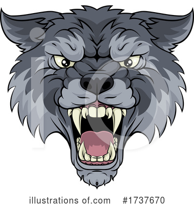 Wolf Clipart #1737670 by AtStockIllustration