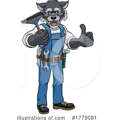 Wolf Clipart #1779081 by AtStockIllustration