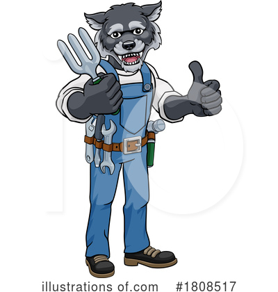 Royalty-Free (RF) Wolf Clipart Illustration by AtStockIllustration - Stock Sample #1808517