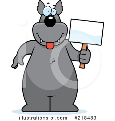 Royalty-Free (RF) Wolf Clipart Illustration by Cory Thoman - Stock Sample #218483
