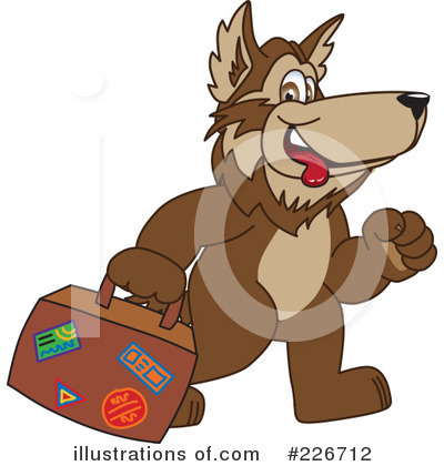 Royalty-Free (RF) Wolf Mascot Clipart Illustration by Mascot Junction - Stock Sample #226712