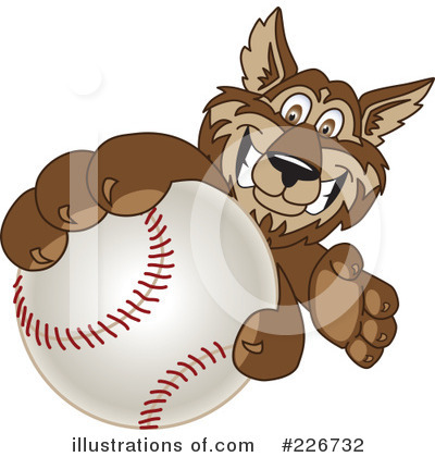 Royalty-Free (RF) Wolf Mascot Clipart Illustration by Mascot Junction - Stock Sample #226732