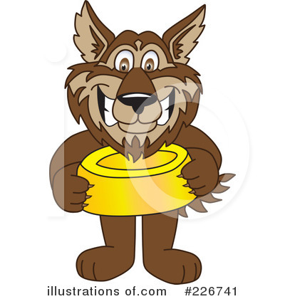 Royalty-Free (RF) Wolf Mascot Clipart Illustration by Mascot Junction - Stock Sample #226741